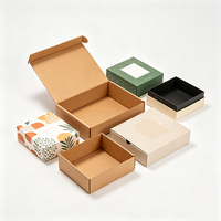 Boîte en papier pliable écologique avec laminage mat et gaufrage pour emballages cosmétiques et cadeaux