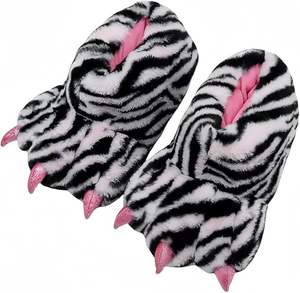 Zapatillas de pata de Animal, zapatillas cálidas de felpa para el hogar, zapatillas de oso para adultos, Animal peludo de peluche, pata de garra de monstruo - Product Image 2