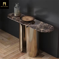 Table basse ronde de luxe légère, table d'appoint en acier inoxydable haut de gamme, table basse moderne minimaliste italienne de luxe léger