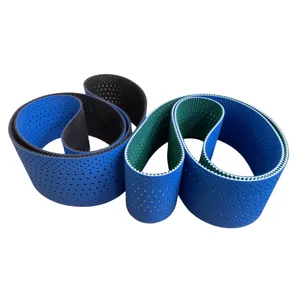 blue non-sticky silicone rubber timing belt used for diaper production