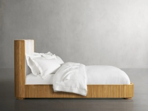 Letto matrimoniale americano in legno massello, letto Queen/King - Product Image 4