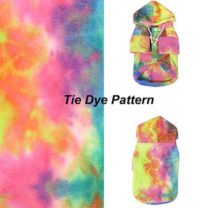 क्लासिक लक्जरी वेल्वेट वेलोर कुत्ते हुडी जैकेट शीतकालीन गर्म कोट के लिए पालतू जानवरों के वसंत प्रिंट पैटर्न कपास - Product Image 3