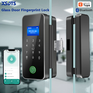 XSDTS A16 Compatibile con Tuya, Serratura Intelligente Biometrica con Impronta Digitale, Supporta Password Virtuale, Serratura per Porte in Vetro per Uso Commerciale e Ufficio - Product Image 1