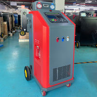 Machine de recharge de climatisation entièrement automatique pour systèmes uniques R1234yf et R134a, avec services de recyclage, récupération et rinçage de réfrigérant