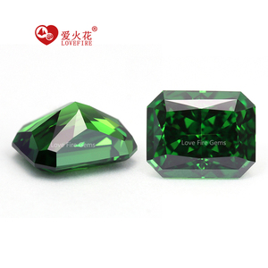 Đá zircon cubic cắt bát giác, chất lượng 5A+ xuất sắc, kích thước 3*5mm-13*18mm, đủ kích cỡ, màu xanh lá/cỏ, đá tổng hợp rời - Product Image 5