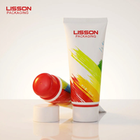 Tube cosmétique vide en PE de 60 ml pour déodorant et crème dépilatoire, tube de parfum, emballage plastique avec bouchon à vis rond