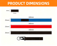 Nouveau design – Lanière de sublimation personnalisable avec porte-clés, dragonne courte, mousqueton, en polyester, pour promotion