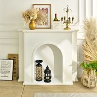 Meuble de rangement pour cheminée INNOVA Home Living Room, style moderne, en bois blanc, pour entrée, ferme, hôtel, appartement, montage facile