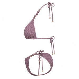 Polka Dot Triangle <b>Bikini</b> <b>Set</b> Halter Neck Beachwear V <b>String</b> Swimwear for Women - Product Image 3