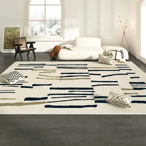 Cremeweißer Polypropylen hochwertiger Luxus teppich Leicht zu reinigende wasch bare Teppiche und Teppiche Wohnzimmer Schlafzimmer Teppiche Teppiche