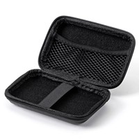 Estuche rígido de EVA portátil, nuevo soporte de almacenamiento de transporte impermeable para auriculares, cargador de auriculares, disco duro y datos