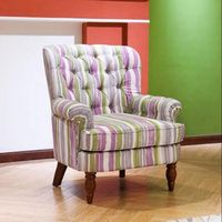 Guangzhou Fauteuil en cuir de haute qualité Tissu classique Style de loisirs pour le salon Chambre à coucher Hôtel et bar Chaise d'utilisation