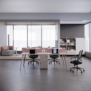 E0 MFC Bibliothèque de rangement autoportante moderne avec compartiments ouverts et épaisseur de 25 mm pour le bureau à domicile et l'affichage au bureau - Product Image 4