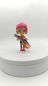 พวงกุญแจกีตาร์ PVC ABS พลาสติกอาชีพกระเป๋าเป้สะพายหลังคลิปแบบจำลองของขวัญสำหรับเด็ก - Product Image 3