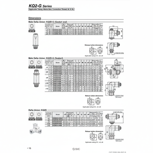 ชิ้นส่วนนิวเมติกส์ KQ2D06-00A1นิวเมติก - Product Image 1
