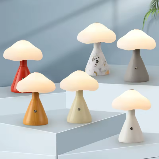 Multiple Colors Available Mushroom Lamp bar Camping Creative Touch Charging Table Lamp Atmosphere Bedside Night Lamp