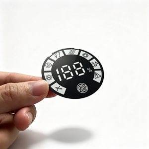 Factory Custom Silk Printed Pet <b>Diffusion</b> Film Smart Touch Display Panel <b>Led</b> Digital Control Graphic Overlay Faceplate - Product Image 1
