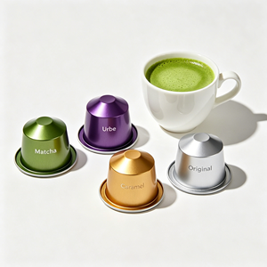 Cápsulas de Matcha de Sabor Intenso Compatibles con Cafeteras, Aptas para Uso en el Hogar y Hoteles - Product Image 4