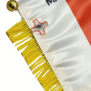 Bandera de Malta Personalizada con Logotipo para Espejo Retrovisor de Coche y Decoración del Hogar, Impresión Digital para Automoción y Educación - Product Image 4