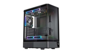Boîtier <span class=keywords><strong>PC</strong></span> de jeu MATX LY Best Sell avec écran LCD, en verre trempé <span class=keywords><strong>panoramique</strong></span>, pour processeur, refroidissement et design élégant - Product Image 3