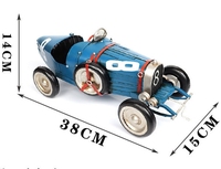 1924 Bugatti TYPE35 modèle de voiture de sport fer travail Vintage Vintage voiture fenêtre Collection décoration pièces