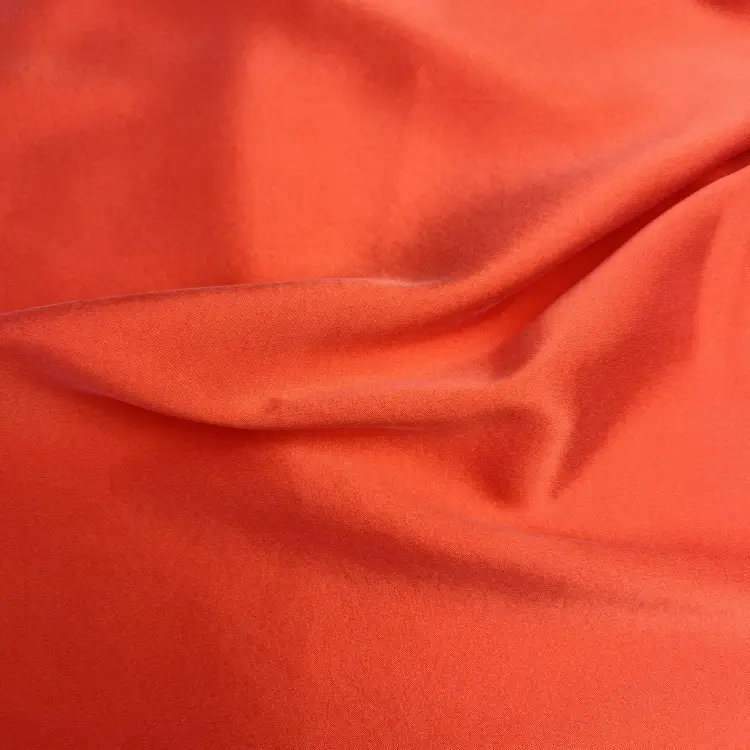 6A 19mm Sand Washed Light Color Mulberry Silk Satin with Spandex Fabric for Garment Trousers Pjs Japanese Kimono