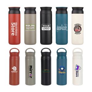 Custom Logo Straight Tumbler <b>Cups</b> With Lid Handle Travel Outdoor Portable Team Gift Stainless <b>Thermos</b> <b>Cup</b> Insulated Vacuum Flask - Product Image 4