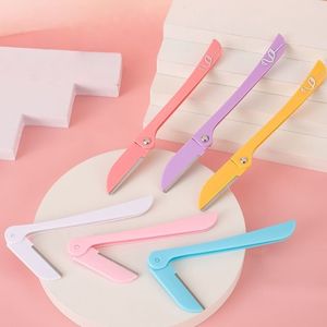 つ折りアイブロウかみそりアイブロウ保護ネット付きカミソリトリマーカバー付きアイブロウシェーバー<span class=keywords><strong>3</strong></span>個 - Product Image 4