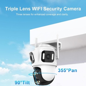 Ngoài trời 8MP 4k ba ống kính icsee wifi <span class=keywords><strong>ip</strong></span> tầm xa PTZ giám sát an ninh nhà máy ảnh - Product Image 2