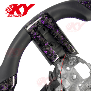 Volante Deportivo Personalizado con LED de RPM, Fibra de Carbono Forjada, para Ford Mustang GT Shelby Cobra GT500 2004-2010 - Product Image 2