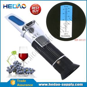 RHW-80VATC Refratômetro de Álcool Portátil <span class=keywords><strong>0</strong></span>-<span class=keywords><strong>80%</strong></span> em Alumínio - Product Image 6