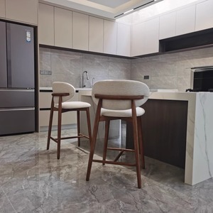 Luxury bar Stools Home Kitchen Island Counter Chairs Restaurant Wooden Chairs Cheap High Stools Custom Wholesale