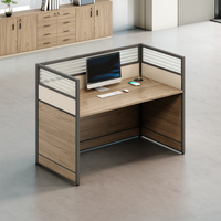 High Quality Modern Royal MDF Modular Office Desks 1.5m Wooden Partitions for Workshops Schools Quality Wooden Office Furniture