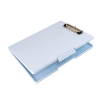 Custom Logo Foldable Clip <strong>Cardboard</strong> Hot Sale Simple Colorful Open Heavy Duty Storage Box Medical Clipboard With Metal Clip