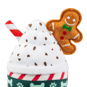Nouveau jouet en peluche pour chien de haute qualité, couineur, en forme de coup de glace de Noël et de flocon de neige de Noël - Product Image 5