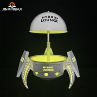 Meilleure vente Logo personnalisé LED Robot présentateur de vin ascenseur électrique seau à glace en métal pour discothèque VIP Service Party Display pas de quantité minimale de commande