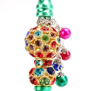 Shisha fumatori arabo di lusso dorato diamante narghilè suggerimenti accessori narghilè in acciaio inox bocchino shisha - Product Image 4