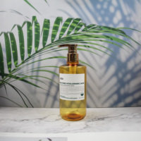 Usine de luxe Lotion de lavage du corps huile pour les cheveux Gel douche shampooing masque facial bouteille 500ml 800ml emballage pour animaux de compagnie pompe cylindre sérigraphie