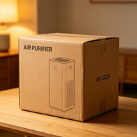 Boîte d'emballage pour purificateur d'air imprimée sur mesure, boîte d'expédition d'appareils en carton ondulé résistant et imperméable