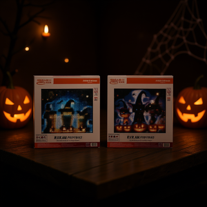 Kit de peinture diamant Raram Phitorns Halloween 15x20cm, éléments amusants, décoration murale DIY faite à la main - Product Image 2