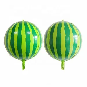 Decoração do tema do partido 22-Inch Watermelon 4d Ball Balão vermelho e dupla face de uma face