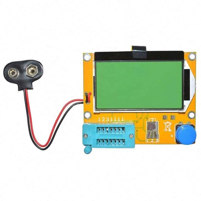 OEM LCD Digital Transistor Tester LCR-T4 Backlight Diode Triode Capacitance ESR T4 Meter Digital LCD Screen for MOSFET/JFET/PNP/NPN