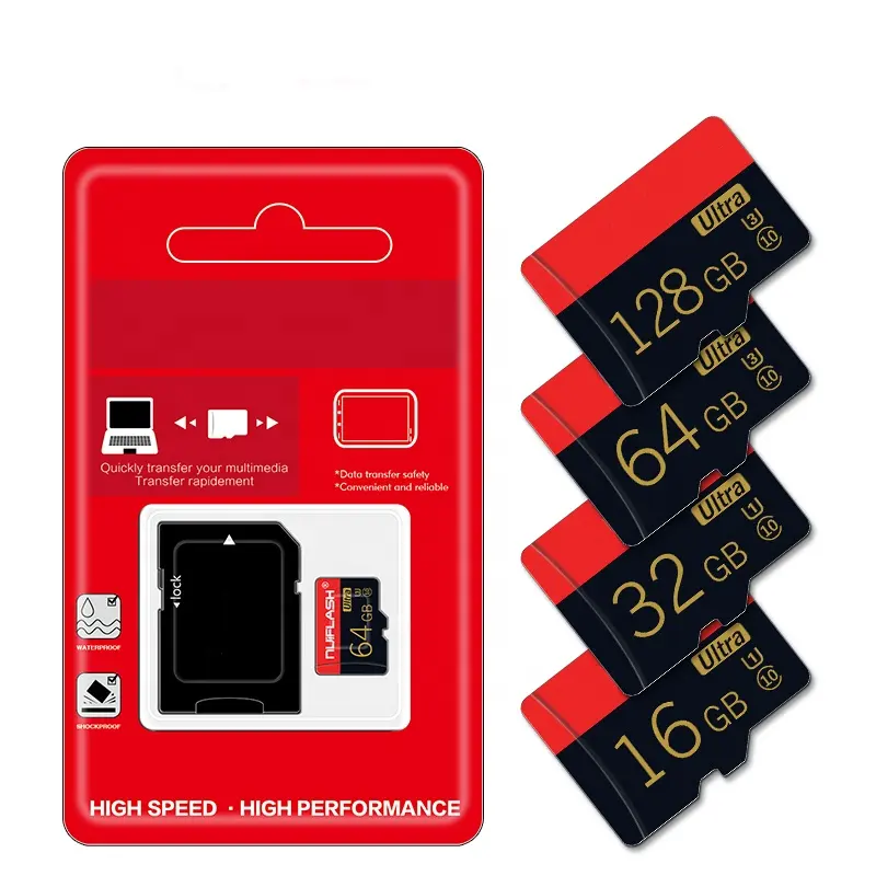 100% thẻ nhớ dung lượng thực 8GB 16GB 32GB 64GB 128GB Micro TF SD Thẻ C10 thẻ SD tốc độ cao với bộ chuyển đổi miễn phí