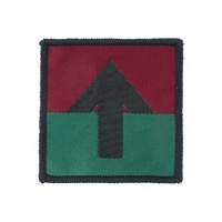 5 Airborne Brigade-Pathfinders (Arrow Maroon) Tissu en toile tissée légère brodé noir et marron, pour cadeaux DZ de parachutisme, à coudre