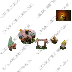 New Arrival Cute Mini Easter Miniatures Kit Garden Ornaments Resin Crafts Set