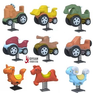 Cheval à bascule pour enfants en plastique avec ressort PE - Jouet à bascule pour bébé - Balançoire à bascule en plastique pour la communauté - Product Image 4