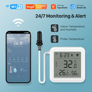 <span class=keywords><strong>Sensor</strong></span> de <span class=keywords><strong>Temperatura</strong></span> y Humedad <span class=keywords><strong>WiFi</strong></span> <span class=keywords><strong>Tuya</strong></span> con Sonda Externa, Resistente al Agua IP67, para Refrigerador e Invernadero PST-T08 - Product Image 6