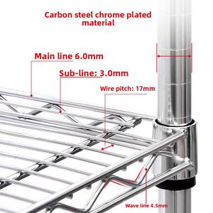 MZG-Estante de almacenamiento de pie de <span class=keywords><strong>metal</strong></span> de 5 niveles, estante comercial de servicio medio para plantas, baño y sala de estar - Product Image 4