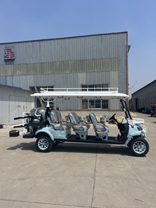 Carrito de Golf Azul de 5-6 Plazas, 72V, 30-50 km/h, 90 km de Autonomía, Carrito Turístico con Certificación CE/DOT, Capacidad de Subida del 15-20%, Carrito de Golf Todoterreno de 72V - Product Image 4