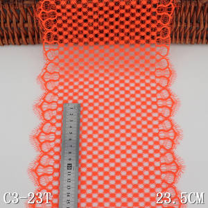 Oferta 2023: Tela de encaje Chantilly francés con pestañas, hueca, morada, estilo lencería suiza - Product Image 6